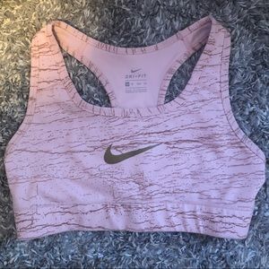 Pink and Rose Gold Nike Sports Bra XS